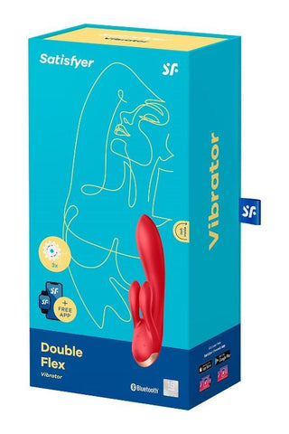 Double Flex App Controlled Rabbit Vibrator by Satisfyer - Clit Ticklers and Pulsators