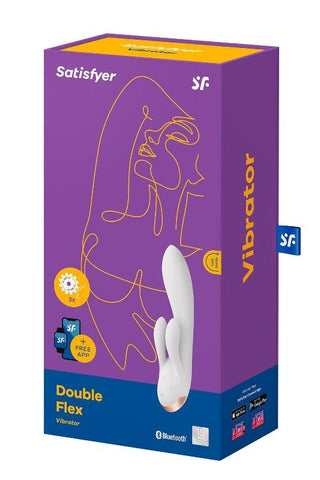 Double Flex App Controlled Rabbit Vibrator by Satisfyer - Clit Ticklers and Pulsators
