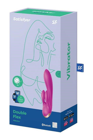 Double Flex App Controlled Rabbit Vibrator by Satisfyer - Clit Ticklers and Pulsators