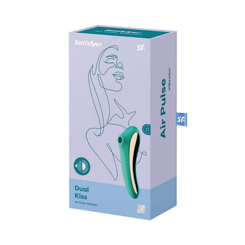 Dual Kiss Double Sided Air Pulse Clitoral Vibrator - Clit Ticklers and Pulsators