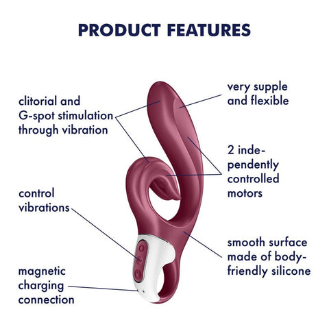 Love Me 24 Functions Silicone Rabbit Vibrator by Satisfyer - Rabbit Vibrators