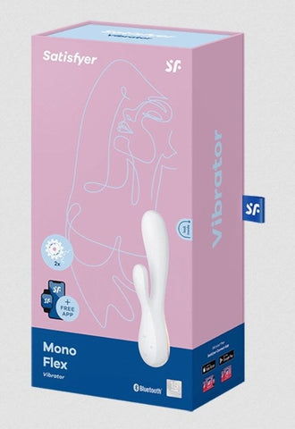 Mono Flex Mauve App Controlled Rabbit Vibrator - Body Wands