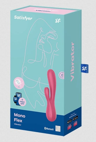 Mono Flex Mauve App Controlled Rabbit Vibrator - Body Wands