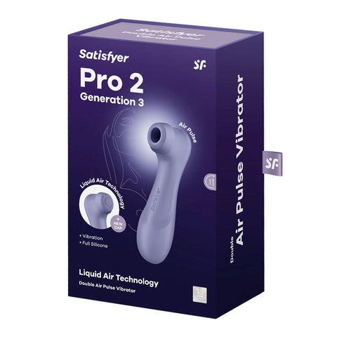Pro 2 Gen 3 Clitoral Stimulator Clit Vibrator by Satisfyer - Clit Ticklers and Pulsators