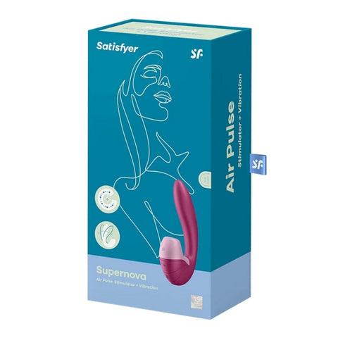 Supernova Old USB Rechargeable Vibrator with Air Pulsation - Clit Ticklers and Pulsators