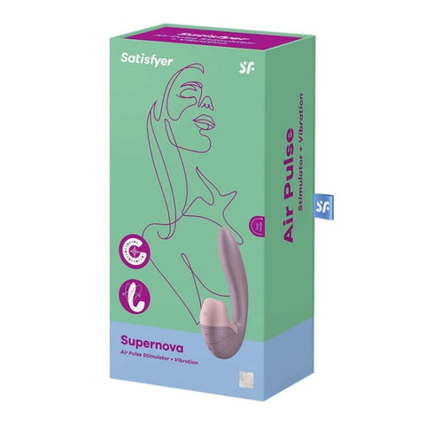 Supernova Old USB Rechargeable Vibrator with Air Pulsation - Clit Ticklers and Pulsators