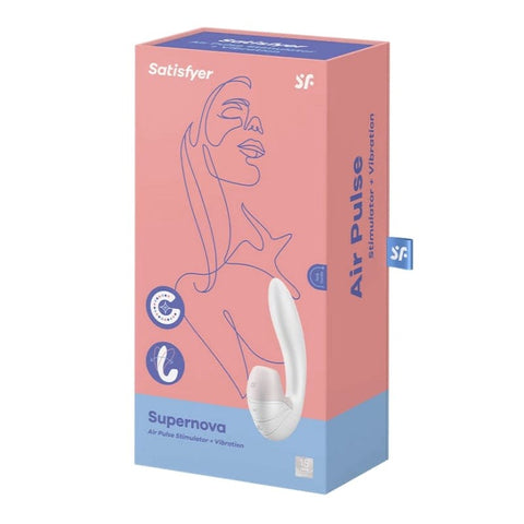 Supernova Old USB Rechargeable Vibrator with Air Pulsation - Clit Ticklers and Pulsators
