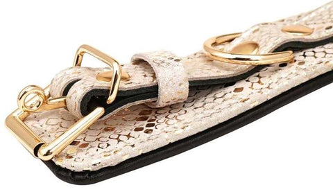 Snake Print Microfiber Ankle Restraints by Spartacus - Butt Plugs