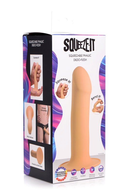 Squeeze-It Squeezable Phallic Dildo - - Realistic Dildos