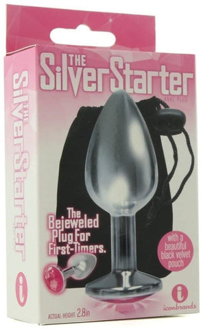 The 9s Silver Starter Jeweled Plug by Icon Brands - Body Wands