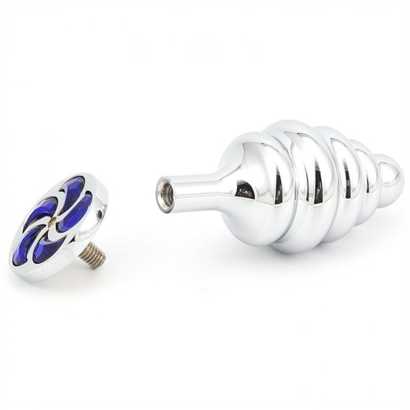 Thread Butt Plug With Spiral Diamond - - Clit Ticklers and Pulsators