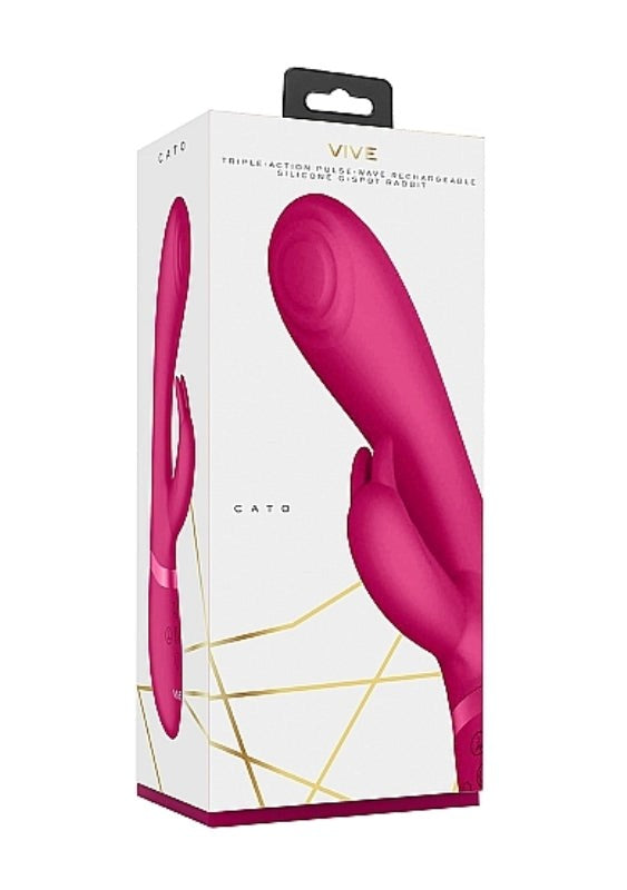 Vive Cato Pulse G-Spot Rabbit Vibrator - - Rabbit Vibrators