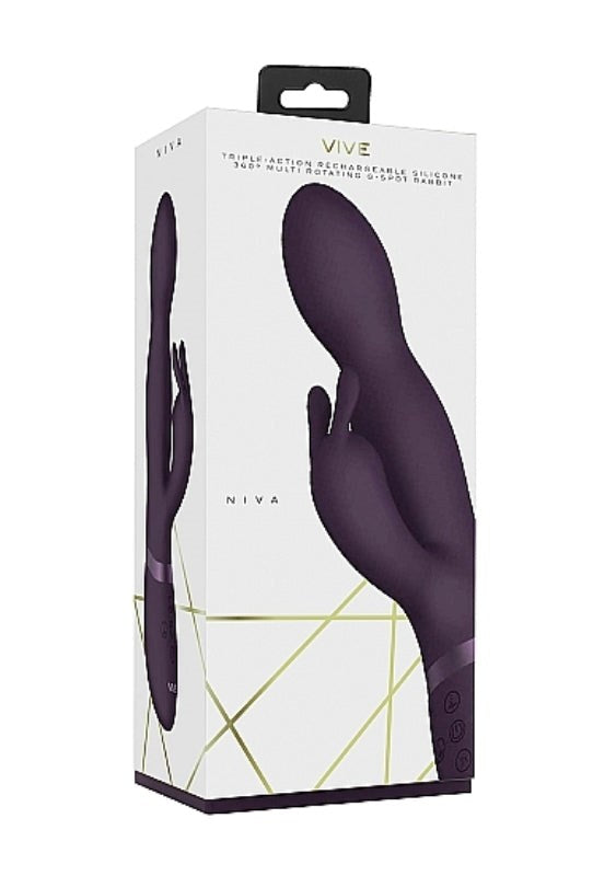 Vive Niva 360 Degrees Rabbit Vibrator - - Rabbit Vibrators