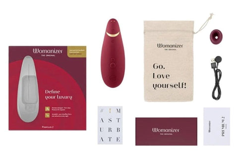 Womanizer Premium 2 Clitoral Massager by Lovehoney - Realistic Dildos
