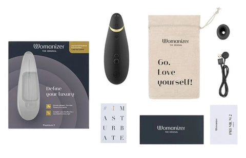 Womanizer Premium 2 Clitoral Massager by Lovehoney - Realistic Dildos