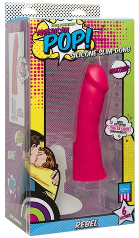 American Pop Rebel Silicone Slim Dong by Doc Johnson - G-Spot Vibrators