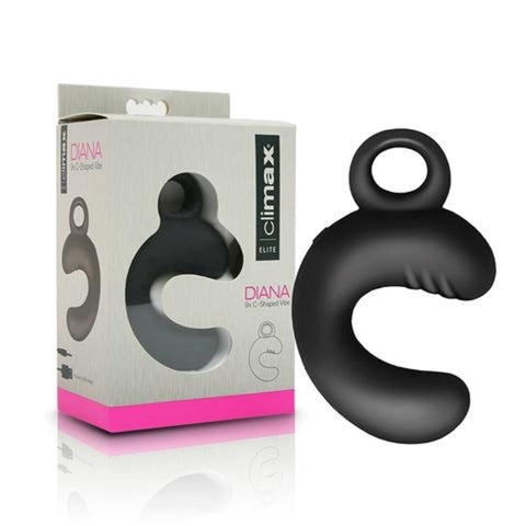 Climax Elite DIANA 9x C-sharped Vibe Vibrator by Topco - Silicone Vibrators