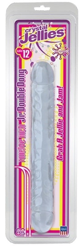 Crystal Jellies 12 inch Jr Double Dong - - Bullet Vibrators