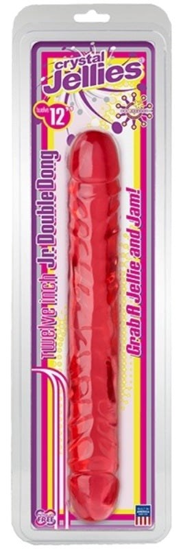 Crystal Jellies 12 inch Jr Double Dong - - Bullet Vibrators