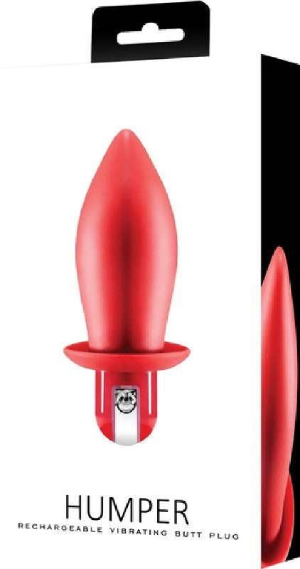 Excellent Power Wide Humper Rechargeable Vibrating Butt Plug - - Bullet Vibrators