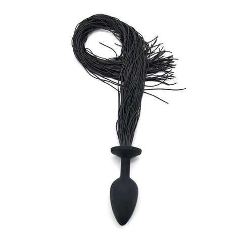 Faux Horsetail Silicone Anal Plug Small by BDStyle - Butt Plugs