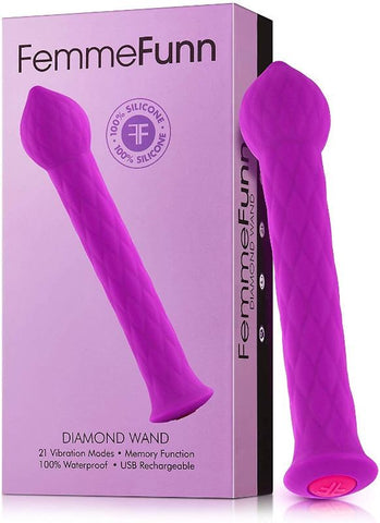 FemmeFunn Diamond Pleasure Wand by VVOLE LLC - Clit Ticklers and Pulsators