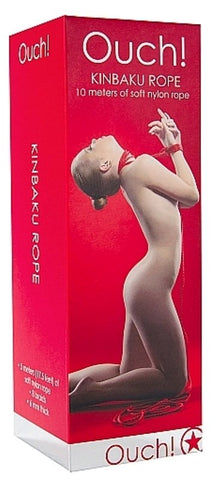 Ouch Kinbaku Rope 10m Nylon Lingerie by Shots Toys - Cuffs and Restraints