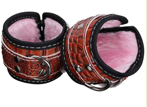 Patterned bondage play wrist or ankle cuffs by BDStyle - Cuffs and Restraints