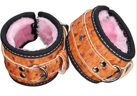 Patterned bondage play wrist or ankle cuffs by BDStyle - Cuffs and Restraints