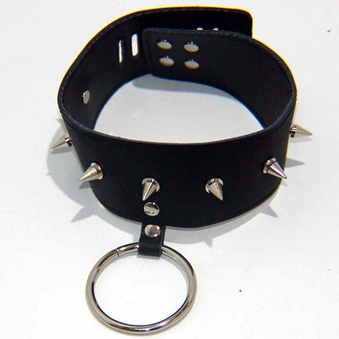Sharp Spikes Collar Lite Bondage Blindfold by BDStyle - Masks And Blindfolds