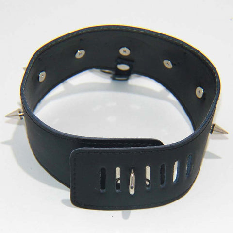 Sharp Spikes Collar Lite Bondage Blindfold by BDStyle - Masks And Blindfolds