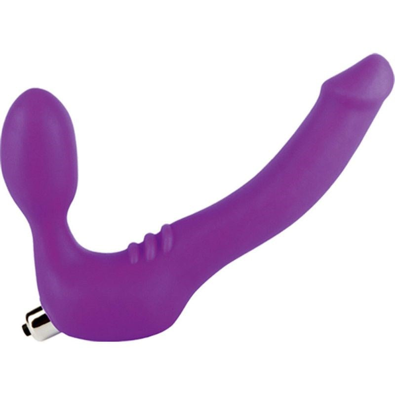 Simply Strapless Vibrating Silicone Strap-On Medium - - Love Eggs and Kegel Exercisers