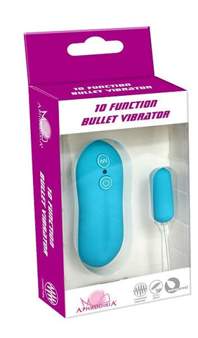 10 Function Vibrating Bullet by Aphrodisia - Anal Dildos