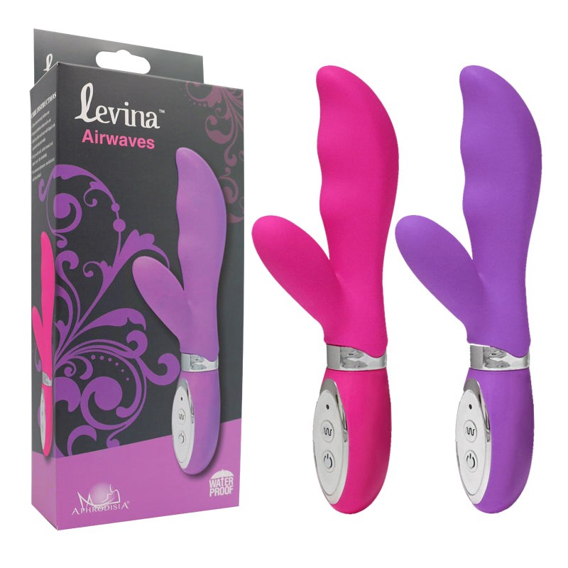 Aphrodisia Levina Airwaves Silicone Vibrator - - Rabbit Vibrators