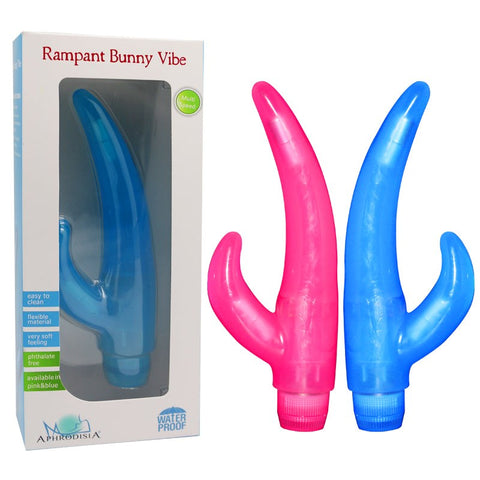 Rampant Bunny Silicone Vibrator by Aphrodisia - Novelty Vibrators