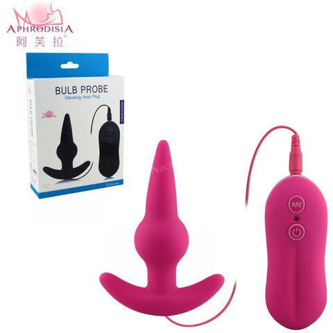 Vibrating Anal Bulb Probe Butt Plug by Aphrodisia - Butt Plugs