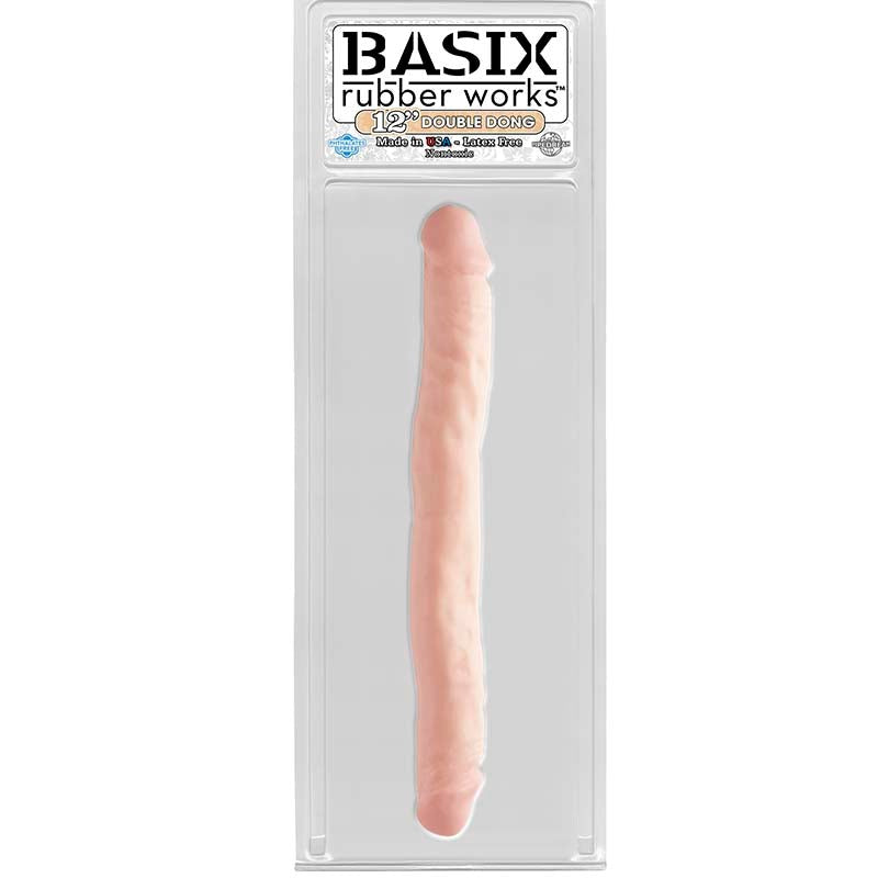 Basix 12 Inch Double Dong - - Realistic Dildos