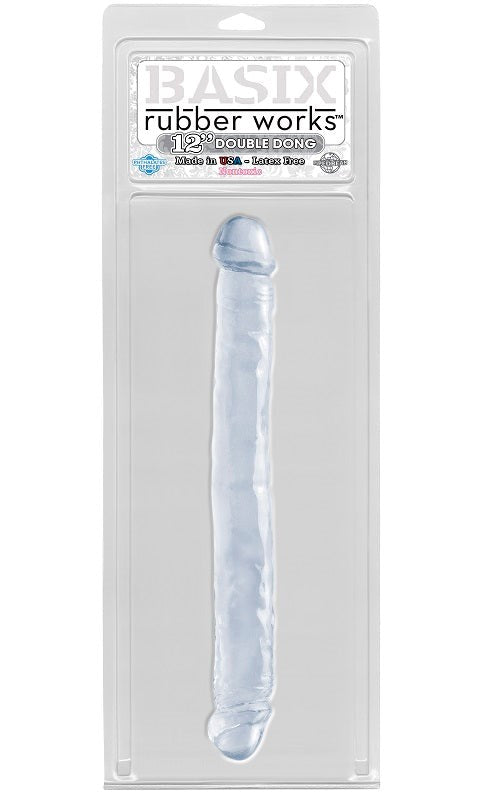 Basix 12 Inch Double Dong - - Realistic Dildos