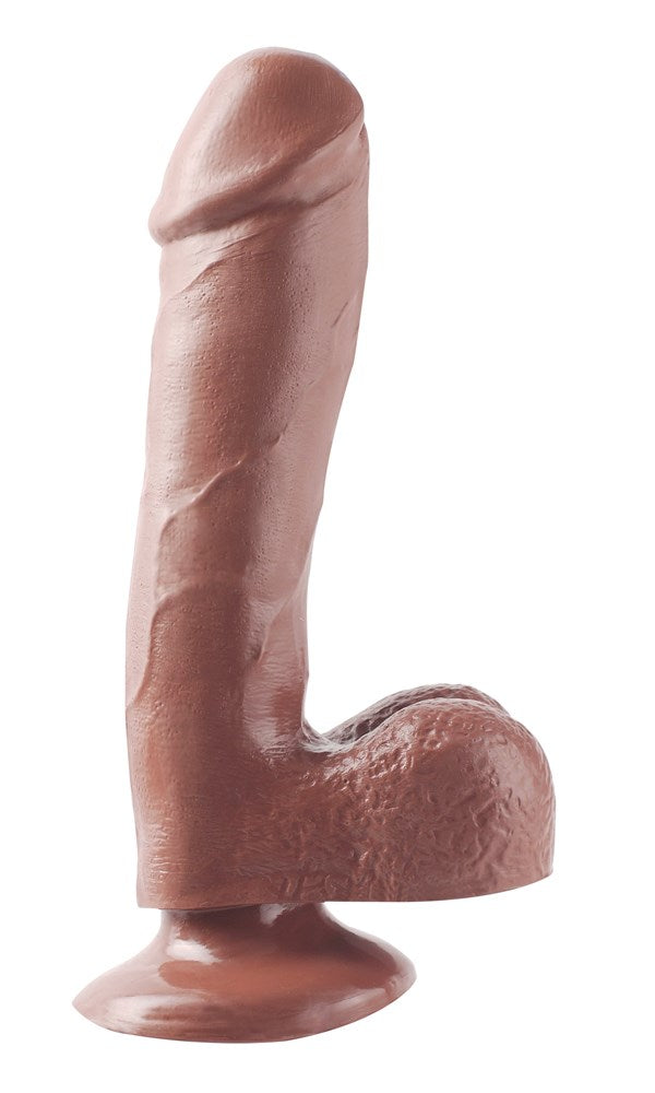 Basix 7.5 Inch Dong with Suction Cup - - Realistic Dildos