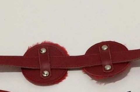 Club Lash Leather Blinkers by BDStyle - Steel Sex Toys