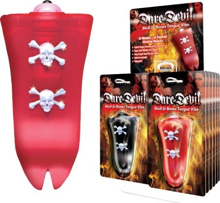 Devil Skull and Bones Tongue Vibe by Hott Products - Fancy Dress Ups