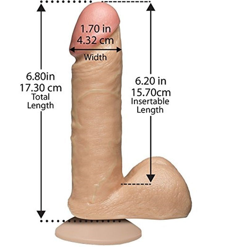 Doc Johnson The Realistic Cock with Balls 6 inch - - Rabbit Vibrators