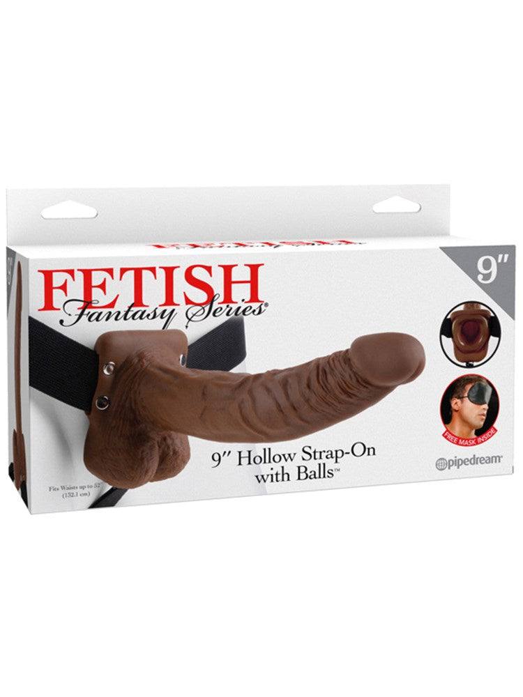 Fetish Fantasy Series 9 Inch Hollow Strap-On With Balls - - Strap On Sextoys