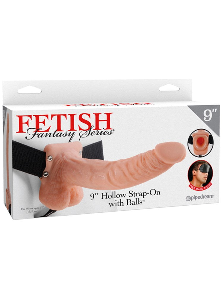 Fetish Fantasy Series 9 Inch Hollow Strap-On With Balls - - Strap On Sextoys