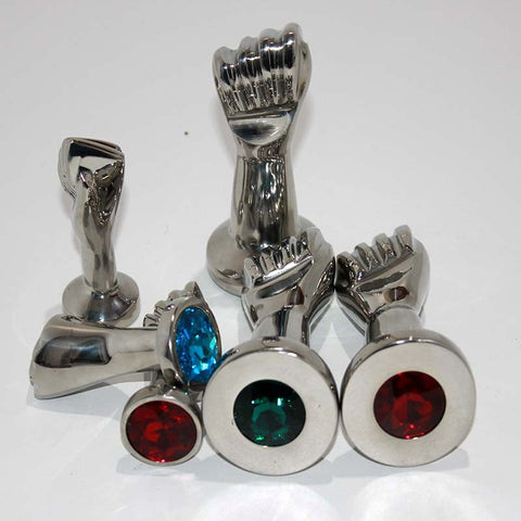 Handy Many Small Crystal Fist by Hell's Couture - Steel Sex Toys
