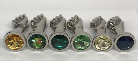 Handy Many Small Crystal Fist by Hell's Couture - Steel Sex Toys