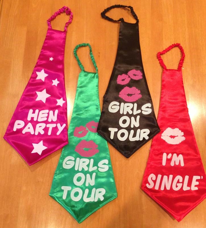 Hens Night Ties - - Metal Vibrators