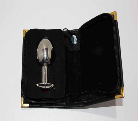 Jewelled Lotus Metal Small Butt Plug by Hell's Couture - Steel Sex Toys