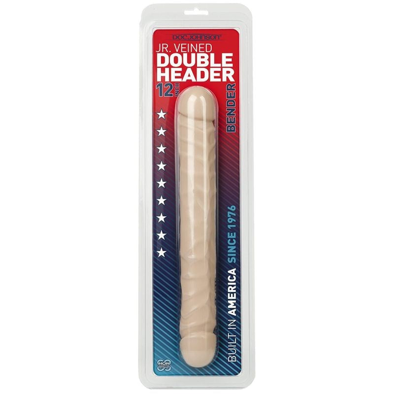 Jr. Veined Double Header Bender 12 Dong - - Realistic Dildos