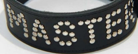 Master Leather BDSM Collar by Hell's Couture - Collars and Leads